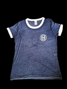 Victoria's Secret PINK SS Sheer Tshirt Blue Sz M